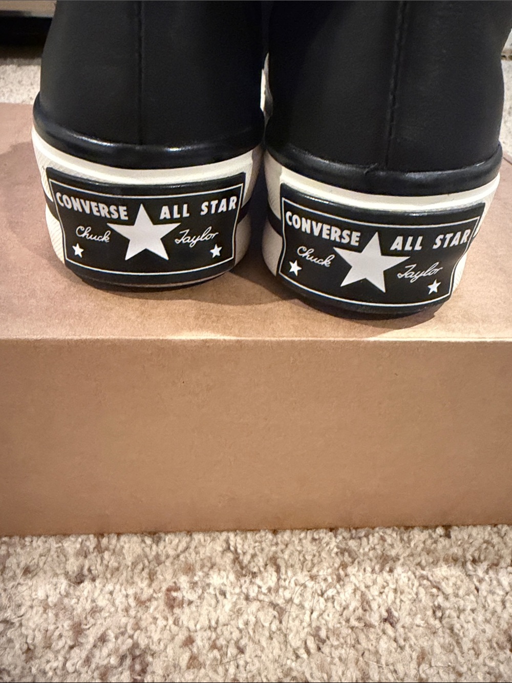 Leather Converse Chuck 70 High Top, Side Zipper ‘Black Egret’ Men’s 4/Women’s 6 - Picture 4 of 5